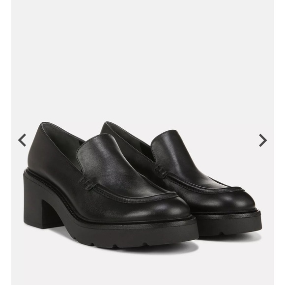 Vince Rowe Women's Platform Leather Loafers - Picture 1 of 7